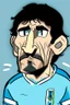 Placeholder: Alejandro Garnacho Argentine football player ,cartoon 2d