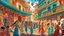 Placeholder: A digital illustration showcasing the chaotic yet captivating energy of an India street during a festival, with dancers in traditional attire and intricate decorations adorning the buildings