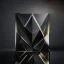 Placeholder: Create a visually striking geometry hi tech prisma simple minimal in dark glass reflections abstract composition that embodies the essence of luxury and craftsmanship