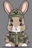 Placeholder: A pfp of a cute army bunny with army hat, camo shirt