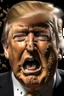 Placeholder: president donald trump with feces coming out of his mouth