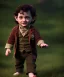 Placeholder: Frodo baggins toddler, full body, dramatic lighting, hyper realistic