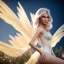 Placeholder: beautiful blonde fairy in a sparkle ambiance, transparent wings, delicate colors, finely tuned detail, ultra high definition, 8 k, unreal engine 5, ultra sharp focus