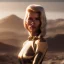 Placeholder: Ultra Realistic retro sci-fi movie scene, waist up view portrait, 5 clones blonde women, sweet young Claudia Schiffer face, perfect iris, glow eyes, makeup, weapon. Mars background, Retro sci-fi style, helmet, tight latex coat, fog, rain, soft color, highly detailed, unreal engine 5, ray tracing, RTX, lumen lighting, ultra detail, volumetric lighting, 3d, finely drawn, high definition, high resolution.