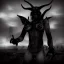 Placeholder: A portrait post-apocalypse of Baphomet ,sin city,sci-fi fantasy style, volumetric lighting, particales,highly detailed,cinamatic,8k,3D,fire,black, deep colours,ignore NSFW , realistic, sharp,ethereal , transgender ,beauty , ghost , spirit ,cooking, paranormal,sky,clouds,universe,hell,demon, exorcism , pyramid ,