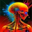 Placeholder: Neon hallucinary nyctophobic alien anatomy, abstract surreal horror, by Zdzislaw Beksinski and Graham Sutherland and tomasz Setowski, futuristic acid wash mind-bending illustration, dark shine burn, anatomical schematic cutaway guided by N(t)=N0​⋅e−kt,