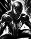 Placeholder: Drawing spider man Black and white