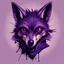Placeholder: Purple Jackal in eyeball art style