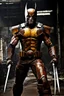 Placeholder: Rusted cyborg Wolverine, photograph