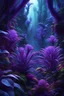 Placeholder: close-up of two magical bio-luminescent plants in a very strange otherworldly lush alien ecosystem with gigantic transparent and bio-luminescent purple plant like life forms, colorful, fantastical, intricate detail, 8k resolution, centered, matte painting, airbrush art, pencil sketch, award winning, masterpiece, crisp quality, sharp