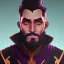 Placeholder: Portrait of a 35 year old strange warlock