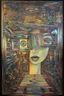 Placeholder: The ego's dream is the soul's basement; Surrealism inspired by Hundertwasser and Kandinsky; Golden Hour; Iridescent; Controversial; Supremely Detailed; Fabulous; pale pastel palette