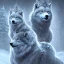 Placeholder: gorgeous goddess of ice and snow wearing a crystalline ice crown and standing next to a beautiful gray wolf, 8k resolution, high-quality, fine-detail, iridescent, intricate, digital art, detailed matte, volumetric lighting, beautiful, illustration, 3D octane render, margaret weiss, brian froud, howard lyon, selina french, anna dittmann, annie stokes, lisa parker, greg rutowski,