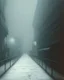 Placeholder: Dark street life creepy fog colours strong texture hgt nightmare 8k artistic Photography volumetric light, Yves Tanguy Max Ernst Egon Schiele