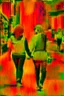 Placeholder: dos mujeres de la mano paseando por una calle de Nueva York. Fotografía en blanco y negro. Fotografía con Cámara Leica y objetivo de 35 mm. Fotografía estilo Saul Leiter.