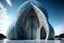 Placeholder: "Imagine a stunning futuristic mosque that seamlessly blends cutting-edge architectural design with traditional Islamic elements. Create an artwork that showcases this harmonious fusion.