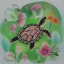 Placeholder: turtle and flowers