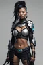 Placeholder: cyberpunk female Pribumi indonesia, warrior