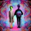 Placeholder: Boy alien and girl alien surrealism psychedelic