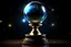 Placeholder: a magic trophy with a glass sphere and the galaxy inside