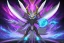 Placeholder: box art legendary pokemon. Chaos. Black and purple colors. big. intimidating.