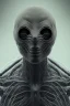 Placeholder: spider alien, head, evil, 8k, finely detailed, photo realistic, HR Giger style