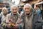 Placeholder: elderly russian people on the market