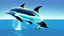 Placeholder: A train to cross the ocean where dolphins are jumping.