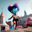 Placeholder: Ultra realistic circus scene. Sweet big hair monster flying. playing with Child’s, smile, happy, color bubbles, smooth color, waist up view, Wes Anderson style, a lot of people background, highly detailed, concept art, unreal engine 5, god rays, ray tracing, RTX, lumen lighting, ultra detail, volumetric lighting, 3d, finely drawn, high definition, high resolution.