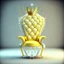 Placeholder: A diamond chair in which a senior king of the year sits and wears a crown with a yellow pearl that rules space