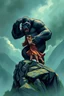 Placeholder: 17. Stay mysterious: Mystery hmakes others wonder about you, This puts you in a position of power.King Kong standing on the rock. Trying to save the girl whom she is tangling and he tried to hold her from falling the mountain