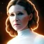 Placeholder: extremely detailed 8k hyperspace wallpaper,complete and photo realistic detailed head to waist stunning photo realistic portrait of carrie fisher as Princess Leia in star wars with short lenght, Symmetrical, soft, fine, warm, photo realistic hair, brown eyes, professional majestic photo realistic painting by Ed Blinkey, Atey Ghailan, by Jeremy Mann, Greg Manchess, Antonio Moro, trending on ArtStation, Intricate, High Detail, Sharp focus, dramatic, by greg rutkowski,