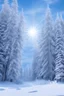 Placeholder: Beau paysage,neige, licorne blanche, foret,ciel bleu, soleil