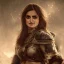 Placeholder: best quality, realistic lighting, masterpiece portrait of Penélope Cruz, details, light dusting of freckles, cowboy shot from above, simple chain hauberk, warhammerVector art matte painting digital illustration 3D shading CryEngine Behance HD 3Delight