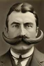 Placeholder: Man with an egg-shaped head and an impressive moustache