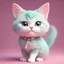 Placeholder: A delightful and adorable cartoon illustration featuring a cute mint-colored cat against a charming pink background, (delightful illustration:1.4), (adorable cartoon cat:1.5), (charming pink background:1.3), (expressive mint hues:1.2), inspired by the styles of cute cartoon artists, trending on ArtStation, Intricate, Sharp focus, vibrant lighting, (whimsical:1.4), (playful ambiance:1.3), (lush fur details:1.5), Cartoon, Masterful, Captivating, High Detail, Cinematic view