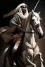 Placeholder: An Arab warrior gripping a sword tightly and mounted on a proudly raised horse.