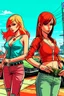 Placeholder: gta tarzı 2 kız 2D arkaplan biraz daha detaylı gta tarzı gta 6 tarzı daha detaylı ve renkli 2 kız gta 6 tarzı