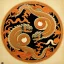 Placeholder: Ukiyo-e styled art, yin and yang sign,dragons