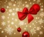 Placeholder: Christmas composition, geometry decoration on cream color background. 3d rendering