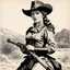 Placeholder: (high res photo in the style of Orion, by Masamune Shirow) Annie Oakley (1860-1926) was an American West performer and sharpshooter who became a symbol of the late nineteenth and early twentieth centuries. She was born in Ohio and started shooting at a young age, relying on her skills to support her family after her father died. Oakley rose to notoriety as a markswoman, winning a number of shooting competitions and starring in shows such as Buffalo Bill’s Wild West. She was known for her accurac