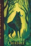 Placeholder: book cover, In the heart of a dense and enigmatic forest with towering ancient trees cloaked in emerald, yellow and amber foliage stood a witch possessing an ethereal allure her lustrous hair cascading in ebony waves down to her slender waist In the background a majestic canine of Belgian shepherd lineage roamed its eyes illuminated by an otherworldly crimson