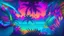 Placeholder: Tropical house style picture for music video with dynamic colors , moonlight , light rays