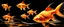 Placeholder: ultra high image quality, Close-up of a goldfish resembling liquid gold, fins rippling like molten metal, set against AMOLED-worthy pure black backdrop, fantasy art style infused with a golden filter, tailored for vertical wallpaper, exclusive design with no duplicates, radiating beauty suitable for a PC screen image, vivid colors, ultra fine, digital painting.