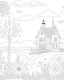 Placeholder: coloring page: Celebrate the Beauty of Spring with Delightful Scenes Coloring Pages