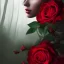 Placeholder: red roses beautiful girl,utra realistic,highly detailed, masterpiece, delicate detailed, sharp focus, insanely detailed, fantasy art, royalistic,elegant, fog, Special Lighting, Vibrant, color Scheme, forest, unreal engine, trending on artstation, ultra photoreal,high chaos --s 700