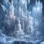 Placeholder: transparent crystal ice castle, rabbits, ice mountain, crystal, ice crystal