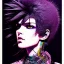 Placeholder: beautiful punk girl, hyper detailed, hyperdetailed, intricately detailed, illustration by <kilian eng> <Yoji Shinkawa>, purple tones,