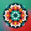 Placeholder: Waiizii Flower, Abstract minimalist geometric abstract illustration in a sleek poster style, highly detailed, realistic, trending on Artstation, Giphy, Pintrest, geometric, polygon