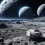 Placeholder: Photography of the most beautiful and wonderful place on the Moon, scientific station, realistic photo, HD 8K